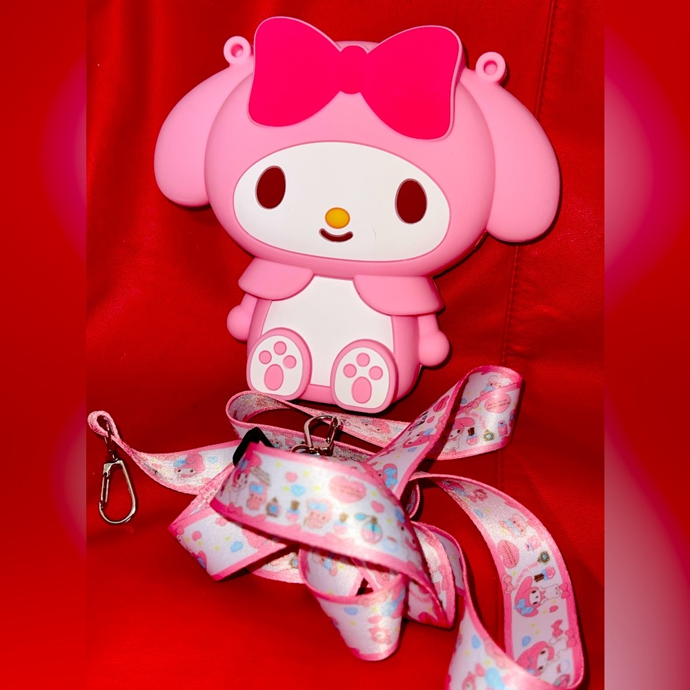 Sanrio Hello Kitty Ny Melody Silicone Mini Bag with Removable Strap. NIP